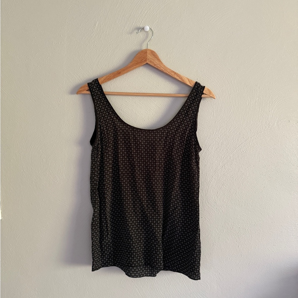 Massimo Dutti 100% Mulberry Silk Pattern Tank
